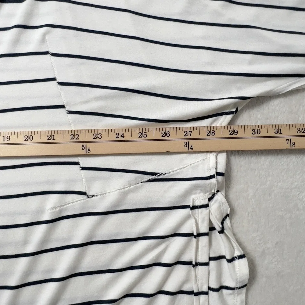 We‎ The Free Can't Fool Me Oversized Top Sz M Ivory Black Striped Dolman Sleeves